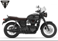 Tutte le parti originali e di ricambio per il tuo Triumph Bonneville T 120 Black UP TO VIN AD 0138 +acecafe 1200 2021.