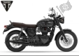 All original and replacement parts for your Triumph Bonneville T 120 Black UP TO VIN AD 0138 +acecafe 1200 2021.