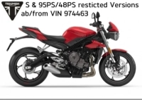 Triumph Street Triple S From VIN 974463  2021 - 2024 exploded views