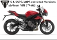 All original and replacement parts for your Triumph Street Triple S From VIN 974463 765 2021 - 2024.