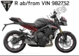 All original and replacement parts for your Triumph Street Triple R From VIN 982752 765 2021 - 2024.