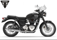 Wszystkie oryginalne i zamienne części do Twojego Triumph Bonneville T 100 Black From 2016 900 2017 - 2021.