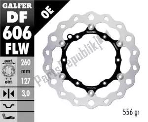 Galfer DF606FLW rotor de freno de onda estándar - Lado inferior