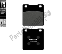 FD111G1054, Galfer, semi-metallic brake pads, New