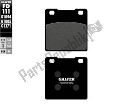 Galfer FD111G1054, Pastiglie dei freni semi-metalliche, OEM: Galfer FD111G1054