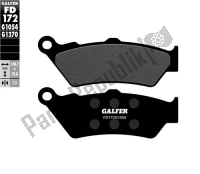 FD172G1054, Galfer, Semi-metallic brake pads, New