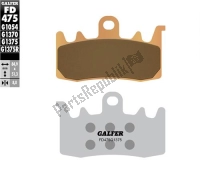 FD475G1375, Galfer, 1375 hh sintered brake pads, New