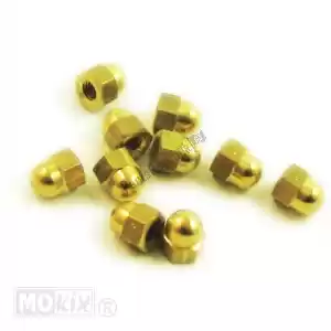 mokix 10146 brass nut m6 cap nut high 10pcs - Bottom side