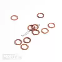 10153, Mokix, Anello rame rosso 10x14mm 10pz ROOD-KOPEREN RING 10x14mm 10stuks<hr>KUPFERRING 10x14mm 10 Stuck<hr>COURONNE 10 X 14mm 10pcs<hr>COPPER RING 10 X 14mm 10pc, Nuovo