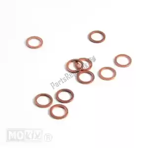 mokix 10153 anillo de cobre rojo 10x14mm 10pcs - Lado inferior