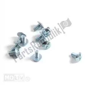 mokix 10195 parafuso de metal m6x12 mandíbula plana elvz 10 peças - Lado inferior