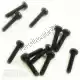 Metal screw m5x25 cross head black 10pcs Mokix 10198