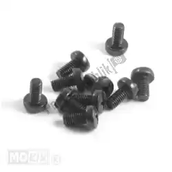 Here you can order the metal screw m6x12 cross head black 10pcs from Mokix, with part number 10200: