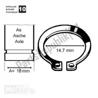 10205, Mokix, pier?cie? zabezpieczaj?cy zewn?trzny 16mm 10szt CIRCLIP UITWENDIG 16mm 10stuks<hr>SEGERING AUSSEN 16mm 10st<hr>CIRCLIP EXTERIEUR 16mm      10pc<hr>CIRCLIP OUTSIDE    16mm     10pc, Nowy