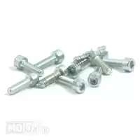 10289, Mokix, allen screw m6x20 elvz 10 pieces INBUS-BOUT M6x 20 ELVZ 10stuks<hr>INBUS-SCHRAUBE M6x  20 ZINK 10st<hr>VIS BRT M6x20 ELVZ          10pp<hr>HEXAGON SCREW M6x20 GALVAN 10pcs, New