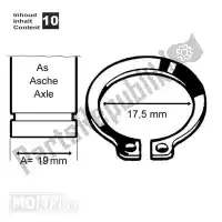 10414, Mokix, Circlips externe 19mm 10pcs CIRCLIP UITWENDIG 19mm 10stuks<hr>SEGERING AUSSEN 19mm 10st<hr>CIRCLIP EXTERIEUR 19mm      10pc<hr>CIRCLIP OUTSIDE    19mm     10pc, Nouveau