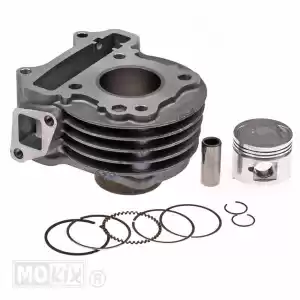 mokix 21484 cilindro kymco agility 4t 39mm + piston org - Lado inferior