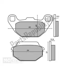 Here you can order the brake pad set rms (kymco people) for kba from Mokix, with part number 225102710: