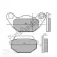 Brake pad set rms (kymco people) for kba Mokix 225102710