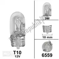 6559, Mokix, lampadina t10 12v 3w (1) LAMP T10  12V  3W (1)<hr>LAMPE T10  12V  3W (1)<hr>AMPOULES T10  12V  3W (1)<hr>BULB T10 12V  3W (1), Nuovo