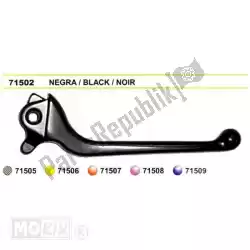 Here you can order the various brake lever, black from Mtsp, with part number 71502: