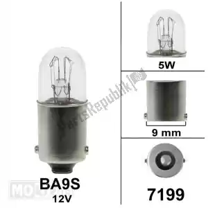 mokix 7199 bombilla ba9s 12v 5w blick (1) - Lado inferior