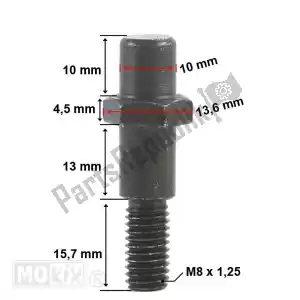 mokix 802067 peugeot tweet/sym symphony sidestand bolt org - Bottom side