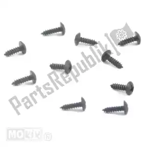 mokix 89880 conjunto parker 3.0x10.0 preto 10pcs - Lado inferior