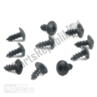 89884, Mokix, parker set 5.0x12 nero 10pz, Nuovo