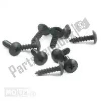 89885, Mokix, Conjunto parker 5.0x20 preto 10pcs PARKERSET 5.0x20 ZWART      10st<hr>BLECHSCHRAUBEN SATZ 5.0x20mm SCHWARZ 10st<hr>J.VIS PARKER 5.0x20 NOIR   10pc<hr>SCREW SET 5.0x20 BLACK     10pcs, Novo