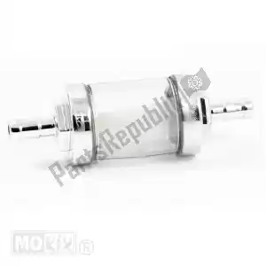mokix 91638 filtro benzina pvc vetro/cromo per tubo 5mm (1) - Il fondo