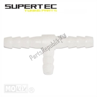 92130, Mokix, benzineslang t-stuk 6mm wit supertec, Nieuw