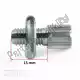 Cable adjustment bolt uni 7 mm with groove 15 mm Mokix 9555