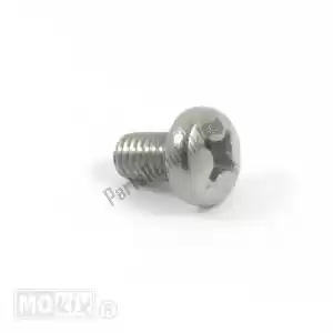mokix B02000601060 parafuso 6 x 10mm aço inoxidável - Lado inferior