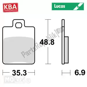 TRW MCB695 brake pads - Bottom side