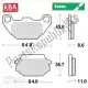 Brake pad lucas std (kymco people) for kba Mokix MCB712