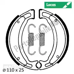 Here you can order the brake shoe from Unknown, with part number MCS962: