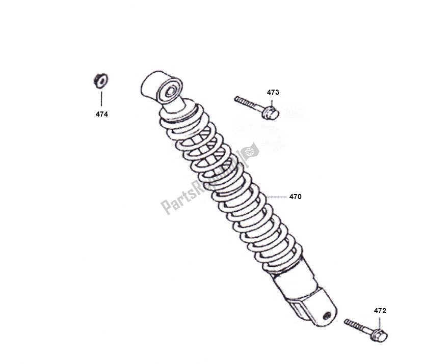 All parts for the Schokbreker of the AGM China Z 2000 SP 50 2000 - 2010