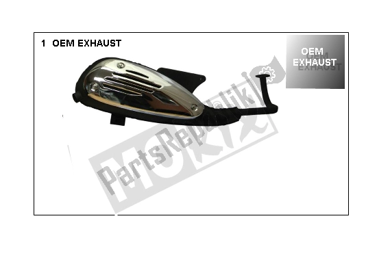 All parts for the Exhaust of the AGM Classic LX S VX 50 2000 - 2010