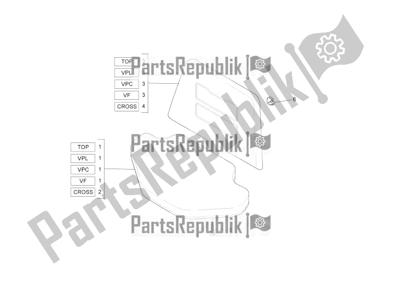 Alle onderdelen voor de Front Seats van de APE 50 C 80 2009 - 2022