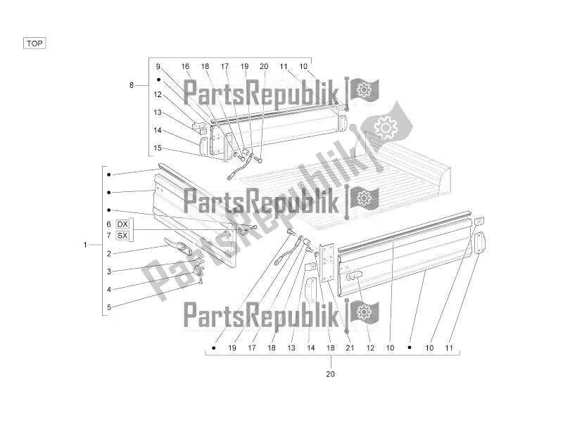 Alle onderdelen voor de Loading Box Components van de APE 50 C 80 2009 - 2022