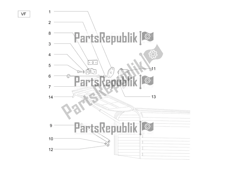 All parts for the Tailboard - Glass of the APE 50 C 80 2009 - 2022