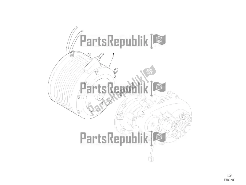All parts for the Engine, Assembly (vme) of the APE Calessino 422 2007 - 2012