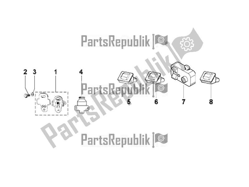 All parts for the Selectors - Switches - Buttons of the APE Calessino 422 2007 - 2012
