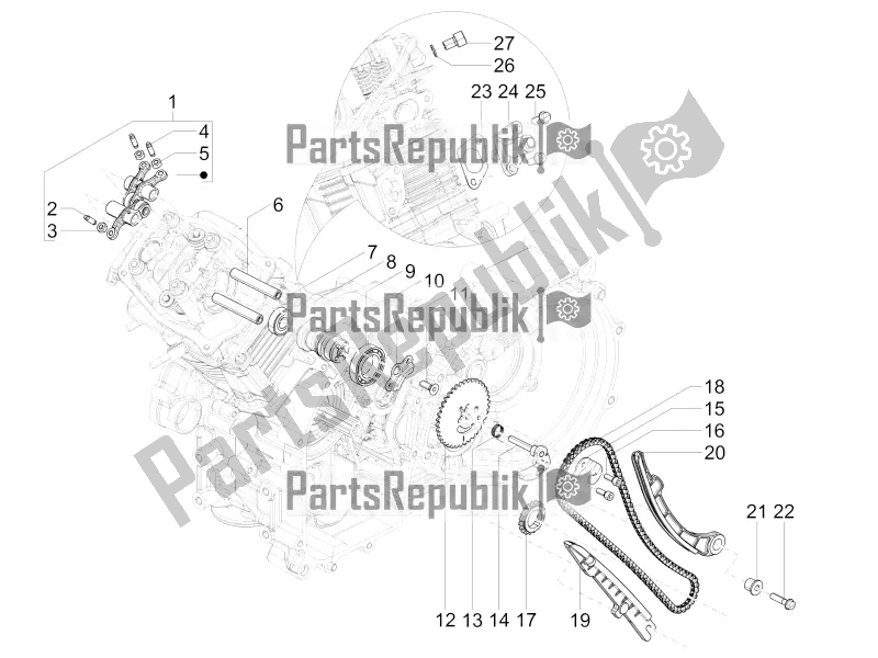 Toutes les pièces pour le Leviers à Bascule Support Unité du APE Calessino 200 2013 - 2022