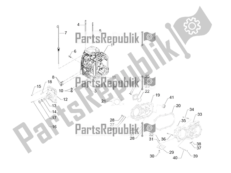 All parts for the Crankcase of the APE Classic 400 2014 - 2022