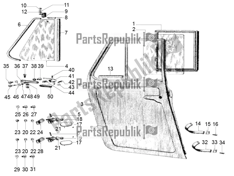 Tutte le parti per il Front Doors - Glass del APE Classic 400 2014 - 2022