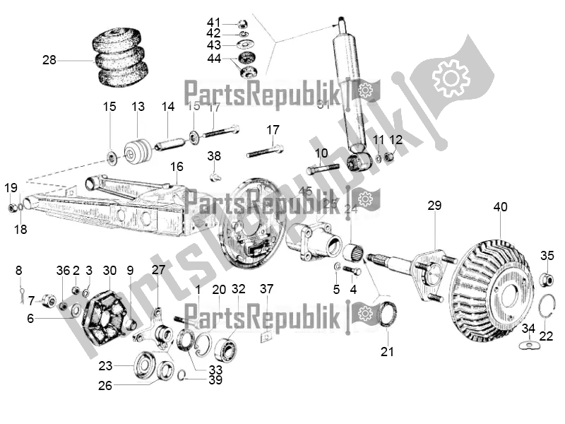 All parts for the Rear Suspension - Shock Absorber/s of the APE Classic 400 2014 - 2022