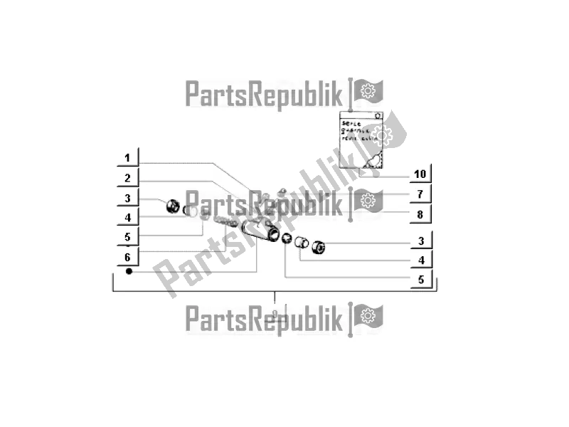 All parts for the Brake Cylinder of the APE MIX 50 CC 2T C 80 1998 - 2008