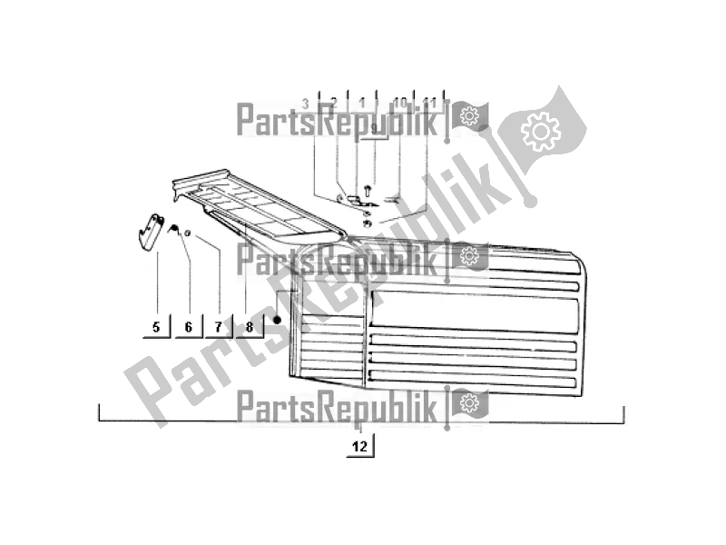 Todas las partes para Closed Box Body Assy de APE MIX 50 CC 2T C 80 1998 - 2008